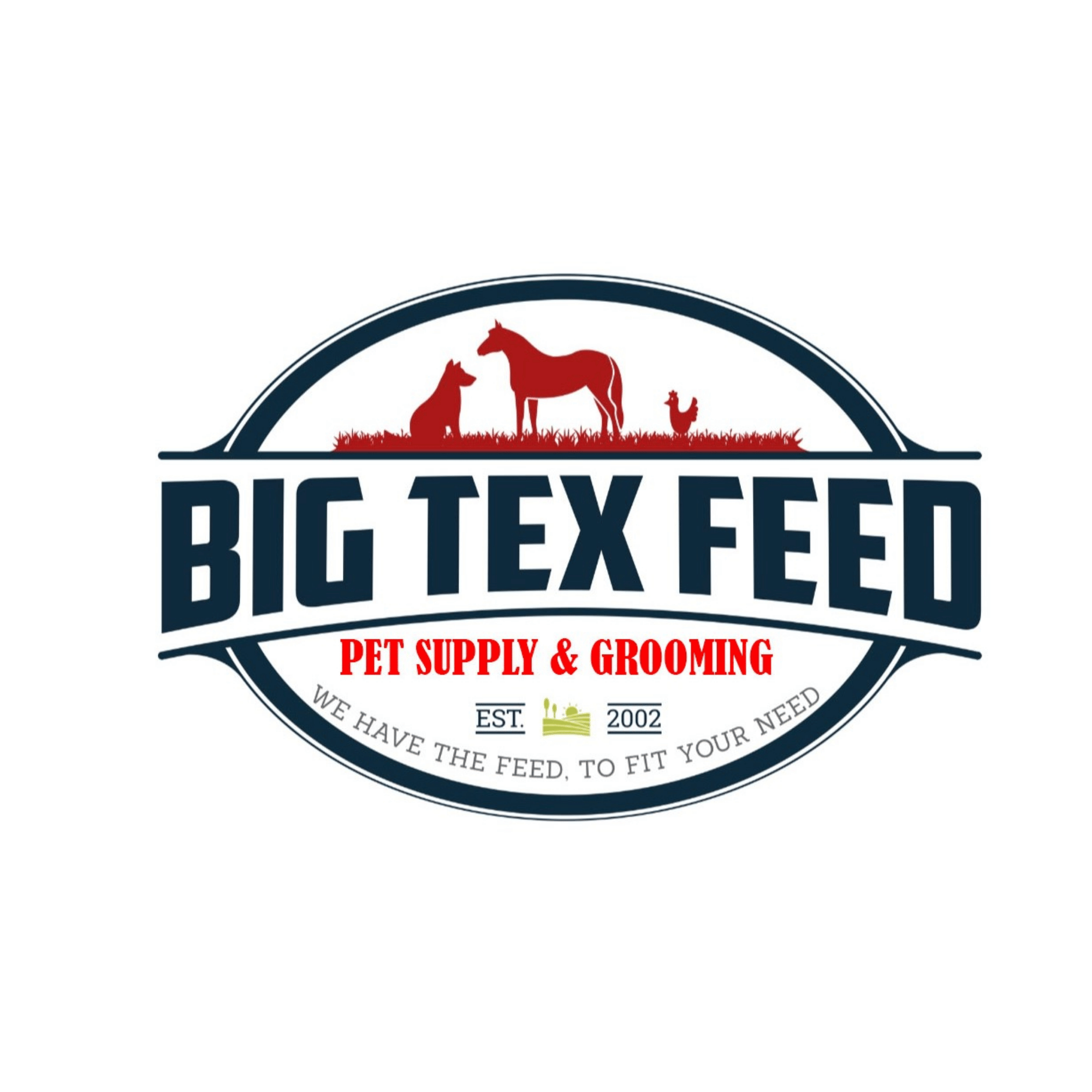 Big Tex Feed, Pet Supply, Dog Grooming  logo